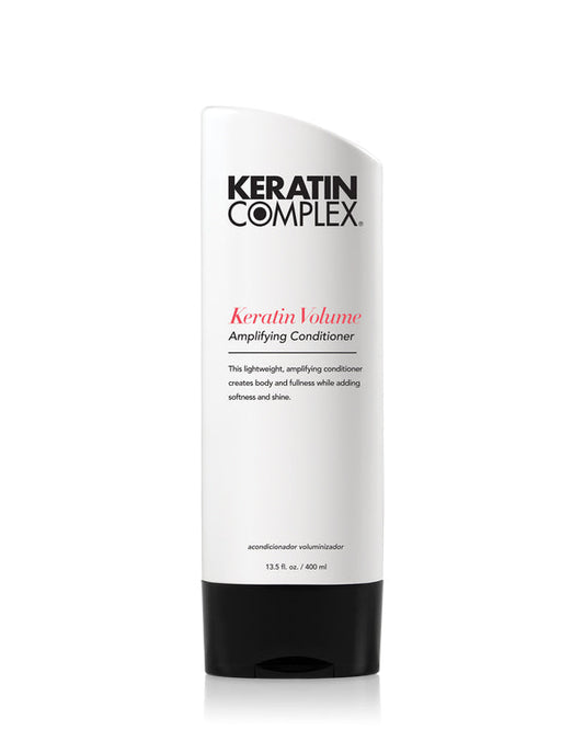 Keratin Volume Amplifying Shampoo bottle on white background