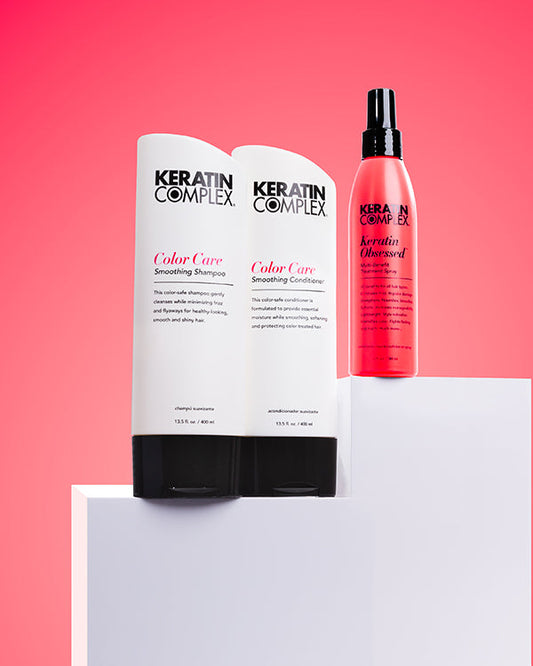 Keratin Complex colour care shampoo and conditioner for prolonging smoothness and colour vibrancy