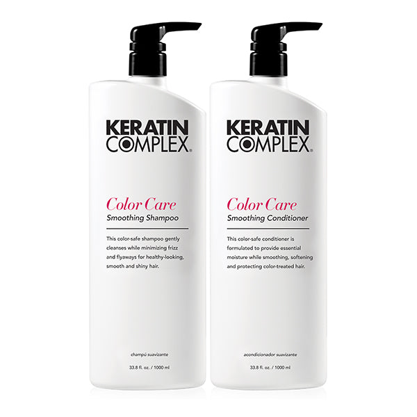 Keratin Complex Colour Care Shampoo and Conditioner 1000ml litre duo for colour-treated hair