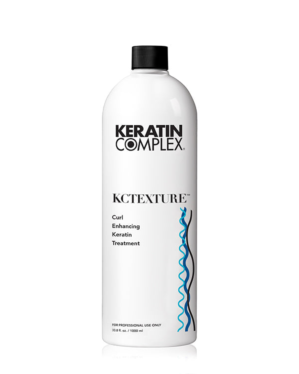 Keratin Complex curl enhancing keratin treatment bottle for hydrating and defining natural curls