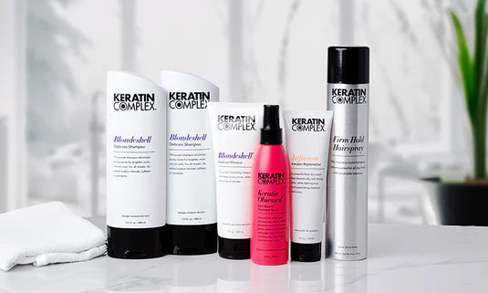 Keratin Complex colour care hair products designed to protect and maintain colour-treated hair