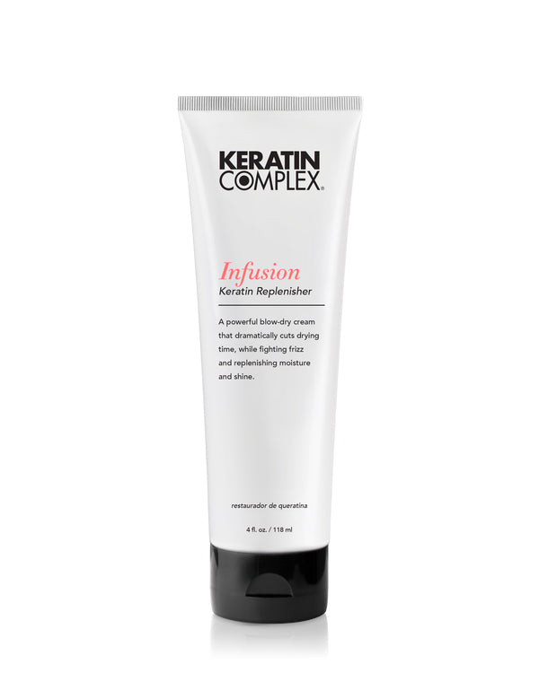 A bottle of Keratin Complex Infusion on a white background - UK