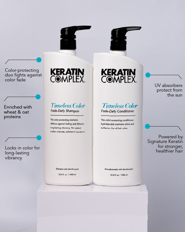 Keratin Complex Timeless Colour range shampoo and conditioner for colour-treated hair