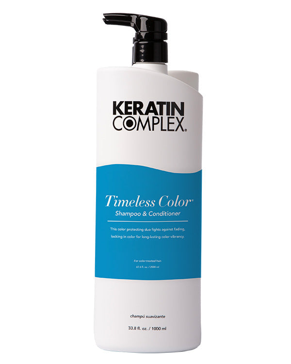 Keratin Complex Timeless Colour shampoo bottle for colour protection and shine